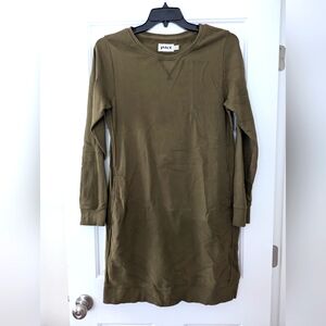 PACT Olive Sweatshirt Dress Size L